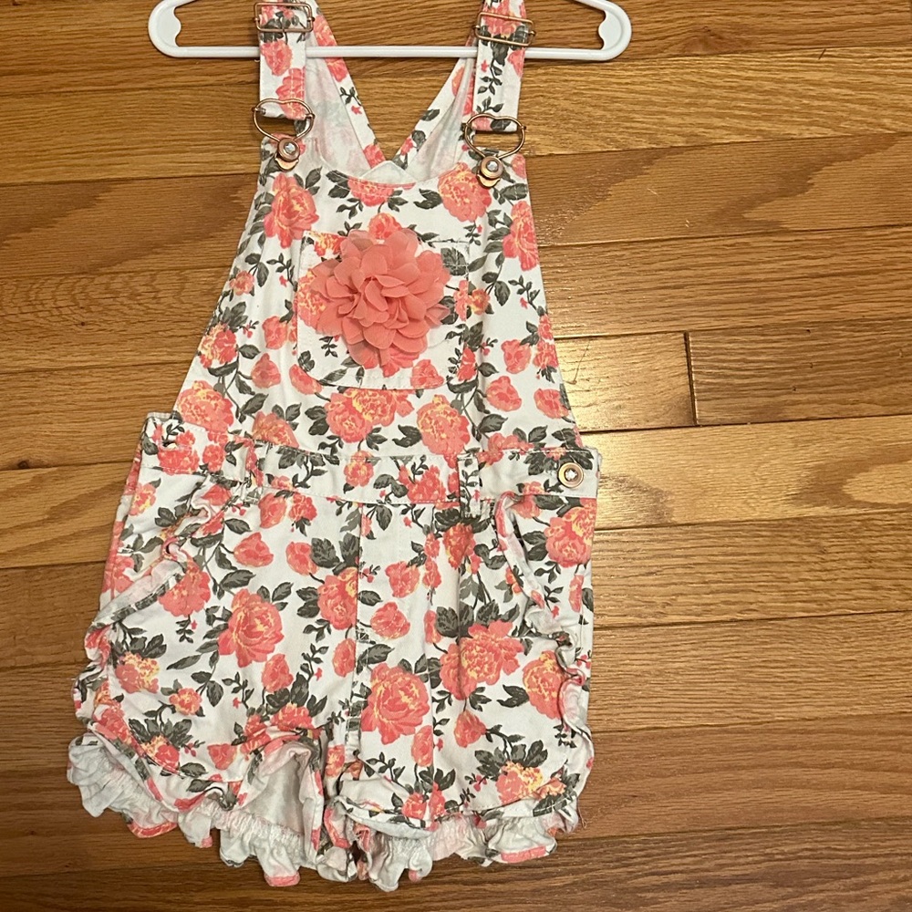 Flower overalls 4t